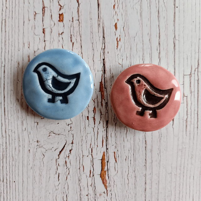 paire de magnets oiseaux
