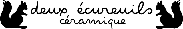 Deux écureuils céramique