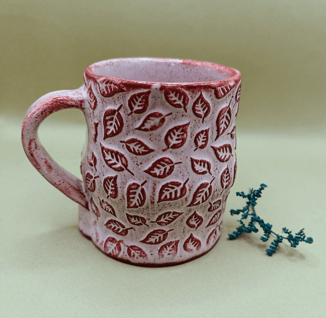 tasse feuilles